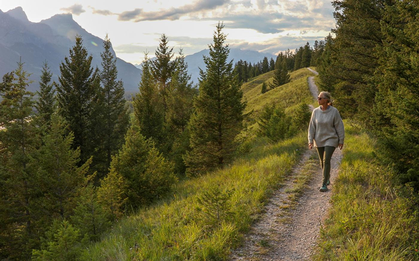 Woman Hiking